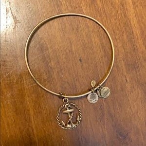 Alex and Ani Anchor Gold Bracelet